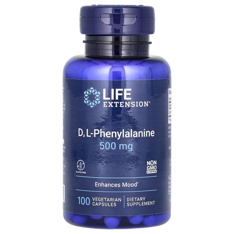 Life Extension D L-Phenylalanine Capsules 500 mg (100 caps)