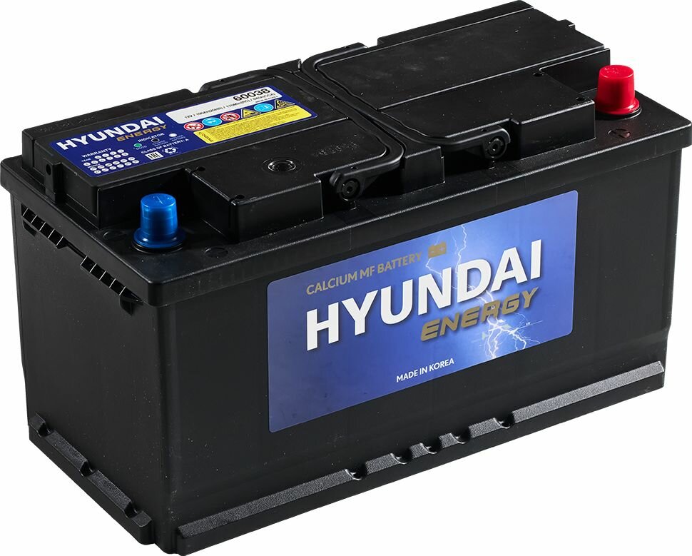 Аккумулятор автомобильный Hyundai Energy 60038 100 А. ч 800А (353х175х190) L5