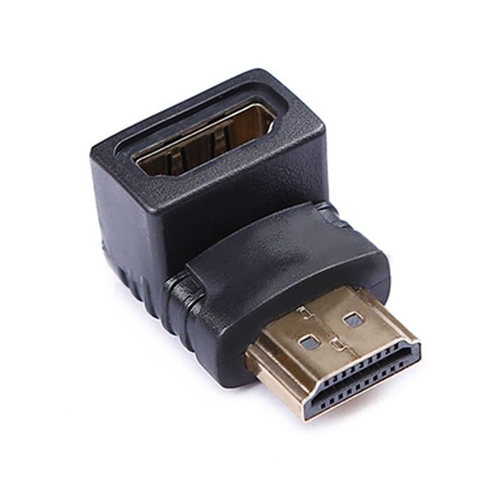Переходник HDMI (штекер) - HDMI (гнездо) угловой