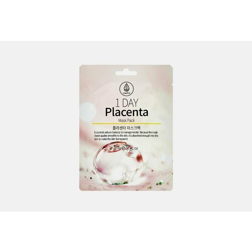 Маска для лица тканевая MEDB 1 DAY Placenta Mask Pack