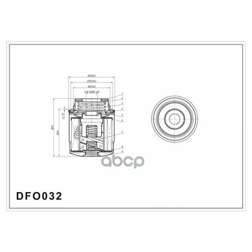 Фильтр Масляный Double Force Арт. Dfo032 DOUBLE FORCE арт. DFO032