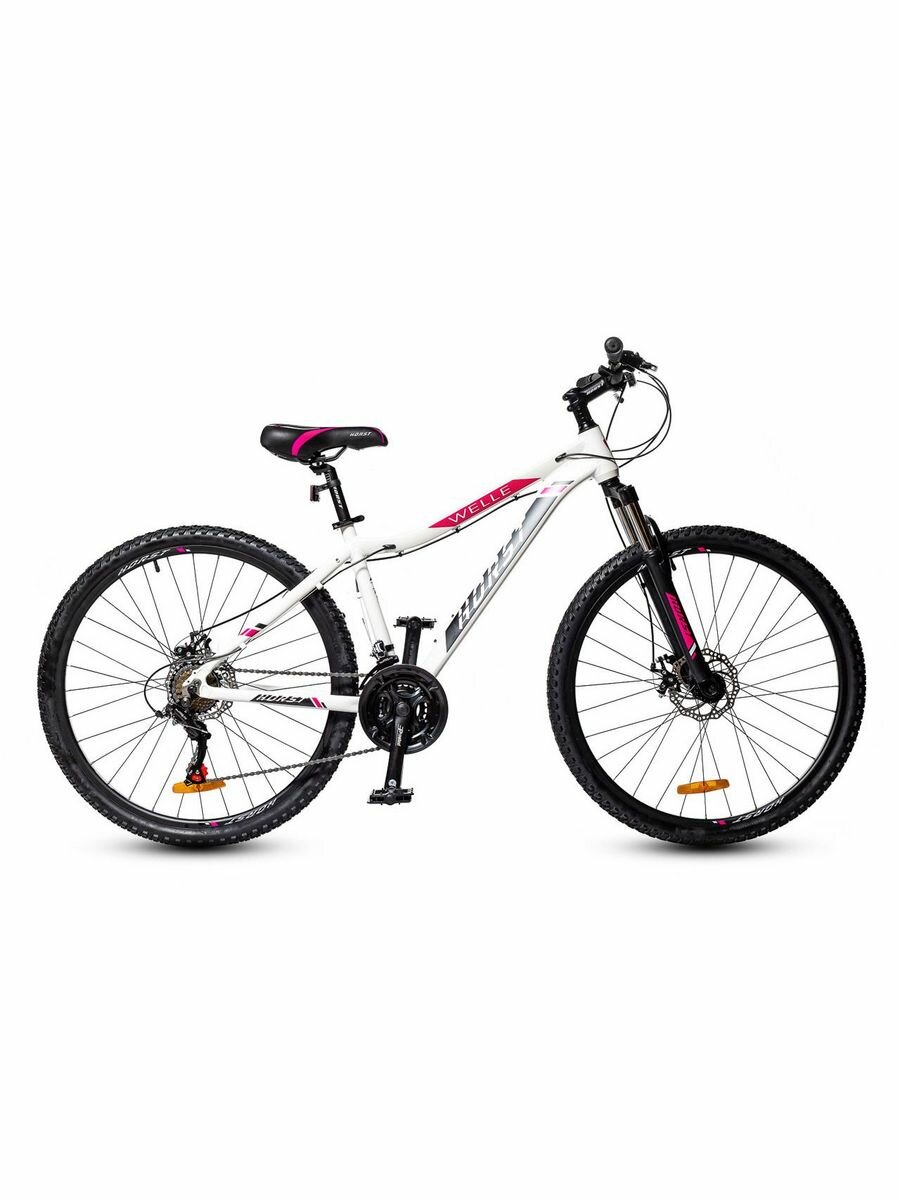 Велосипед горный женский 27,5" HORST Welle рама 16" 2023 года бело-розовый