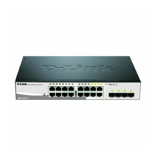 16-портовый управляемый гигабитный коммутатор уровня 2 - Сетевой коммутатор DGS-1210-16E 66898₽