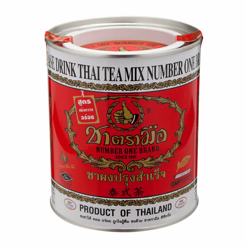 Традиционный красный тайский чай ChaTraMue "Thai Tea Mix" оригинал (в банке) 200 гр.