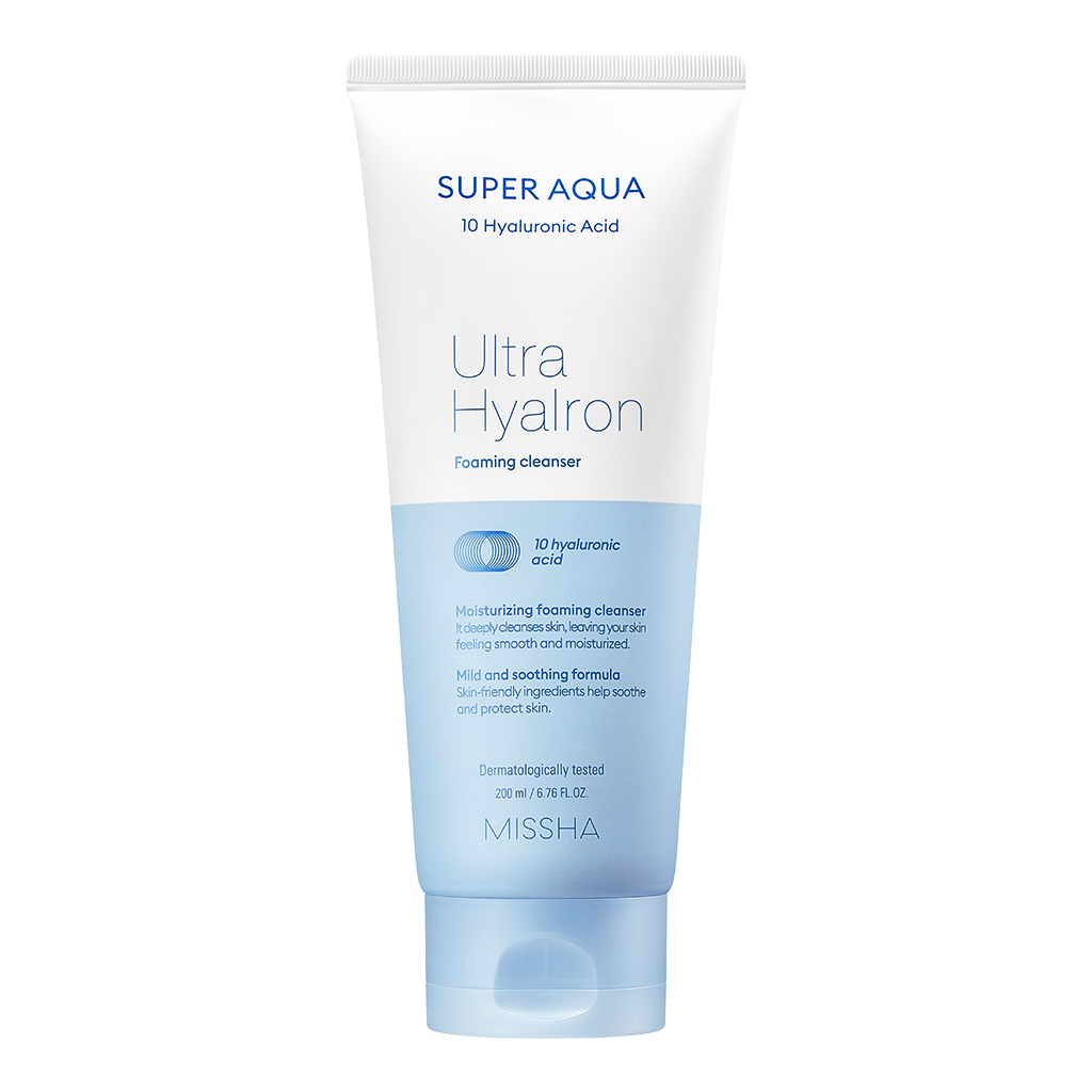 MISSHA Aqua Ultra Hyalron Пенка для умывания и снятия макияжа 200 мл 1 шт