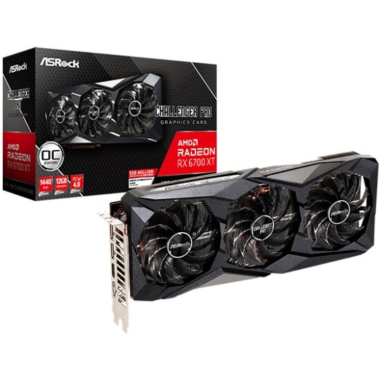 Видеокарта Asrock Radeon RX 6700 XT Challenger Pro 12G