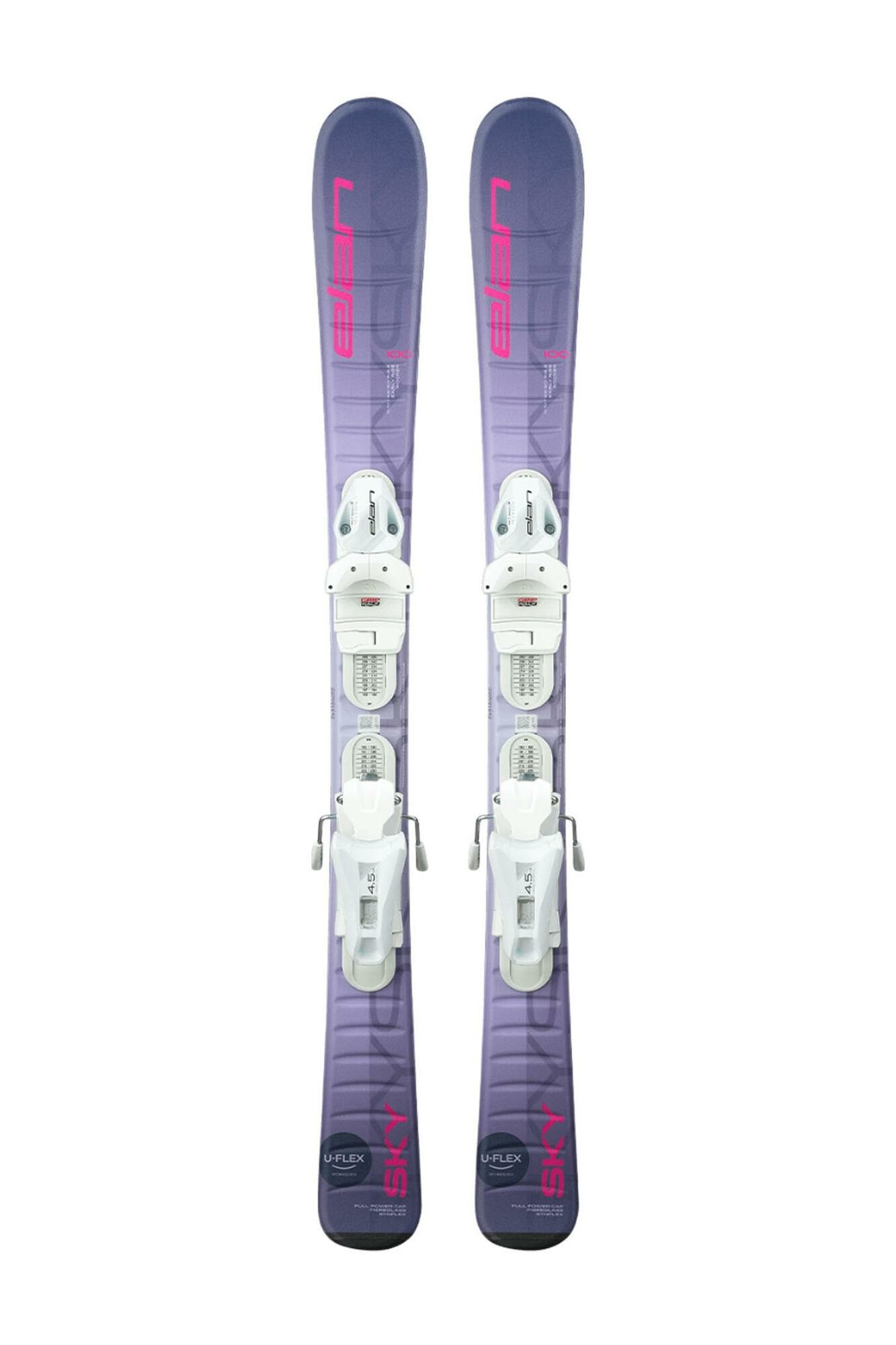 Горные лыжи с креплениями ELAN Sky Jrs 100-120 + El 4.5 Shift (см:100)