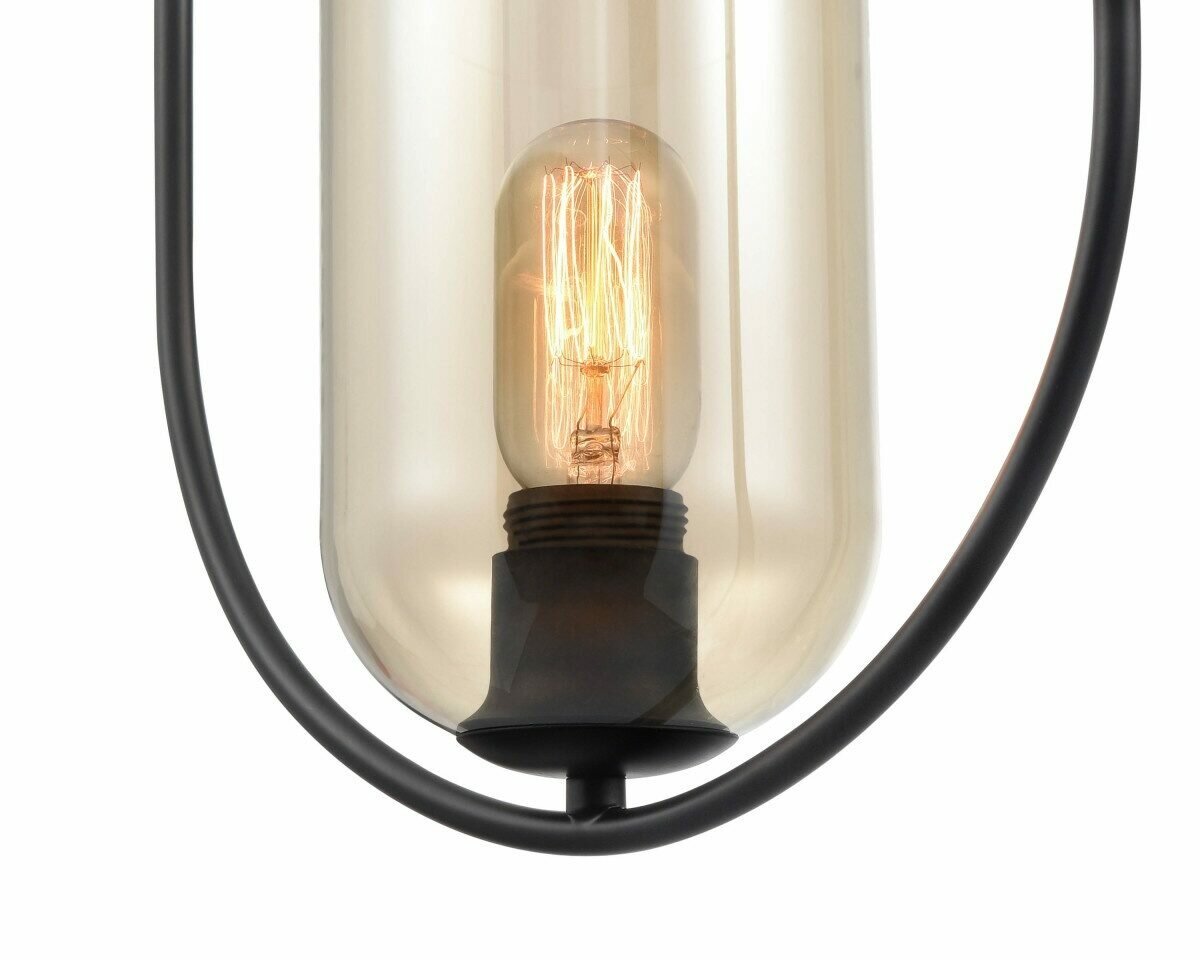 Светильник подвесной Vele Luce Fiamma VL5812P01, E27, 60Вт, кол-во ламп:1шт, Черный - фото №8