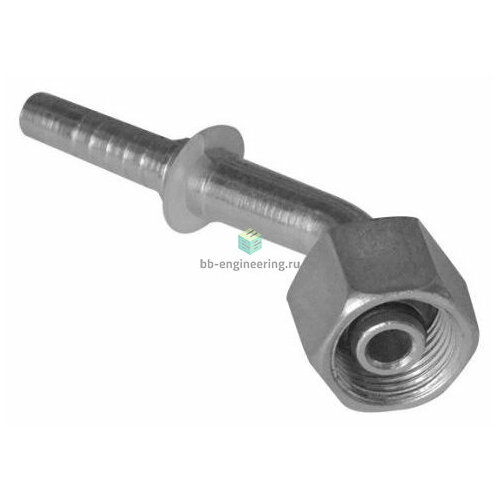 DKO-25S45-25 801229 CAST - Штуцер угловой 45° с гайкой М36х2 по DIN2353 для рукава DN25, 280 бар