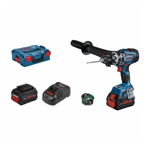 Аккумуляторный сверлильный станок 18V 8Ah GSR18V150C+2xPC18V8A – Bosch Power Tools – 06019J5005 – 4059952523248