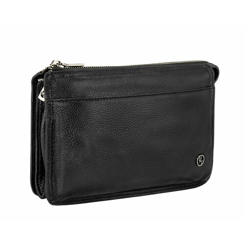 Сумка клатч , фактура зернистая, черный