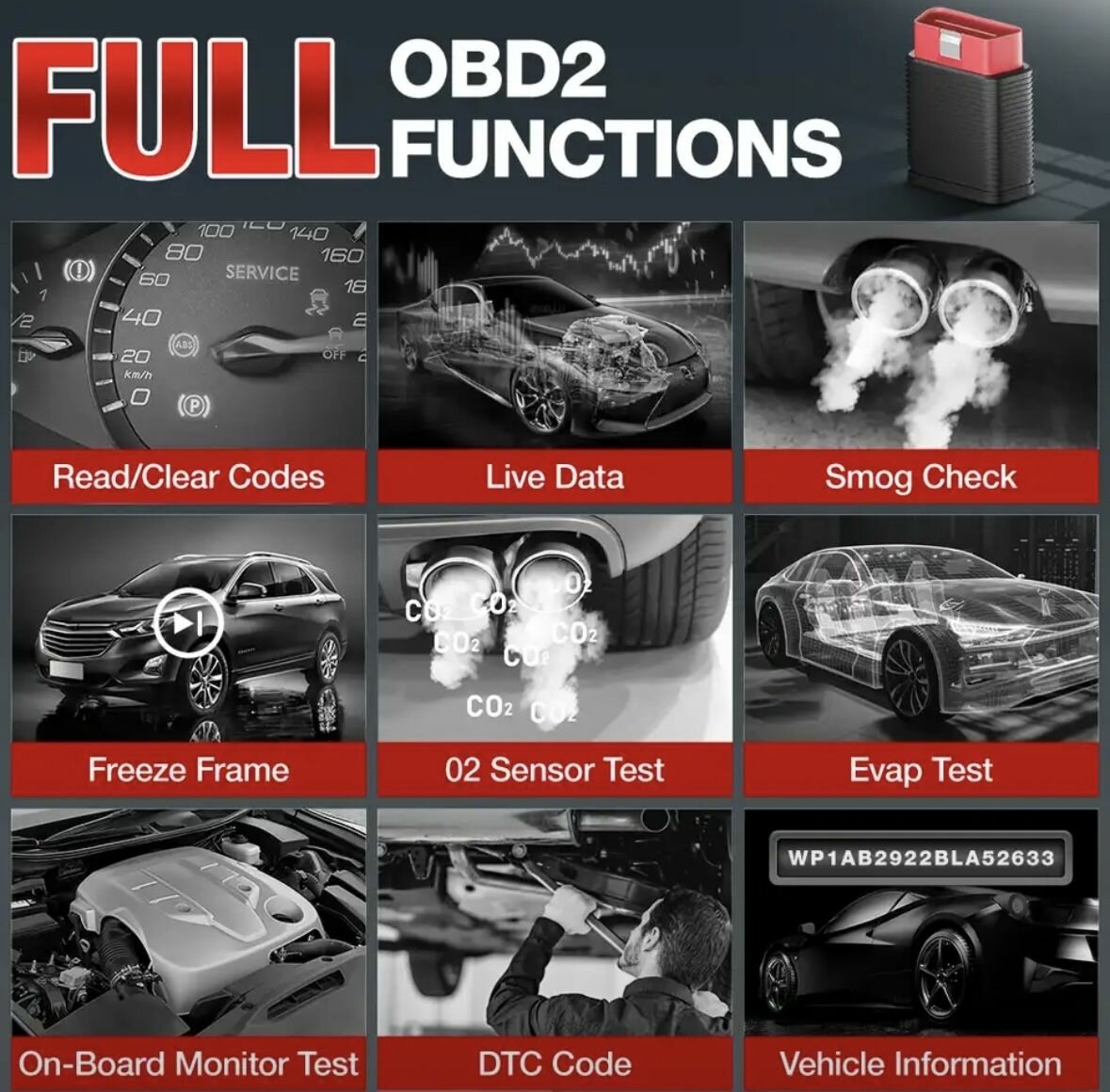 Автосканер Mucar bt200 OBD2 — фото 1