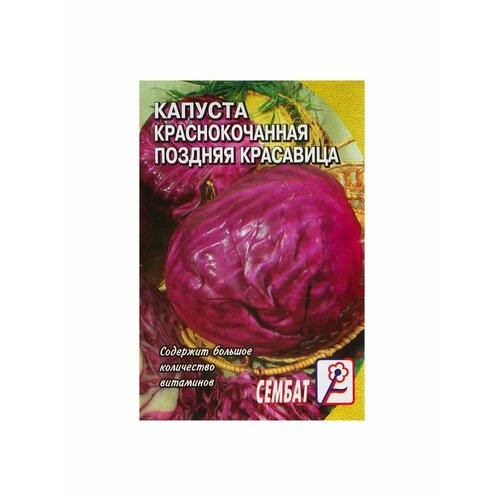 Семена Капуста Сембат, краснокочанная Поздняя красавица семена капуста краснокочанная поздняя красавица 0 5г 5 упак