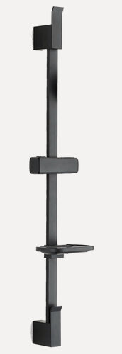 Изображение товара Душевая стойки ESKO с мыльницей, нержавеющая сталь, цвет черный