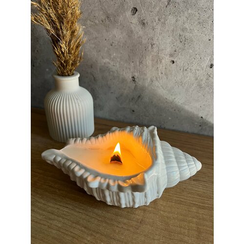 Свеча ароматическая ракушка от candles_senses с Мамин какао