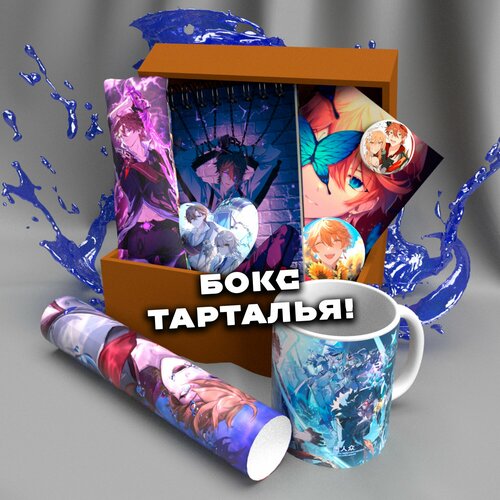 Подарочный набор аниме бокс по игре Genshin Impact-Тарталья