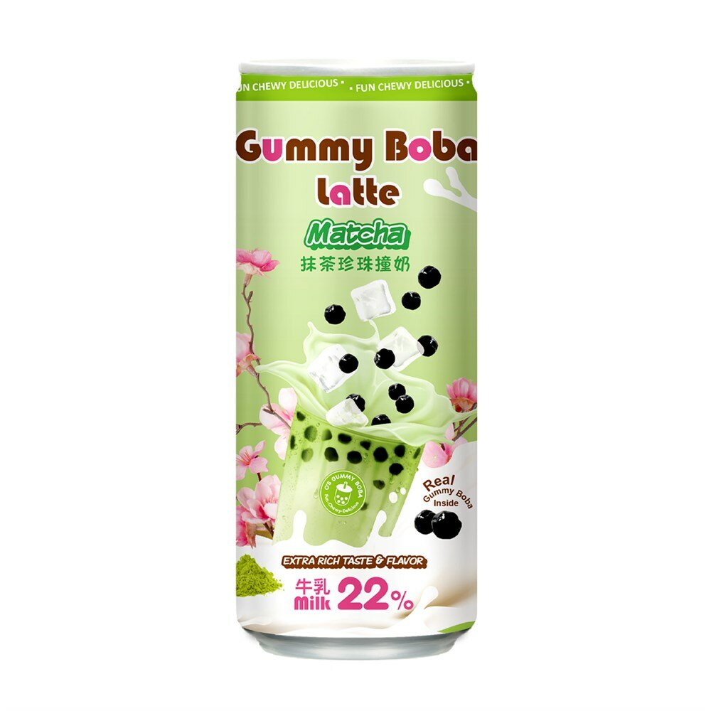 Напиток O's Bubble Gummy Boba Latte Matcha, 470 мл
