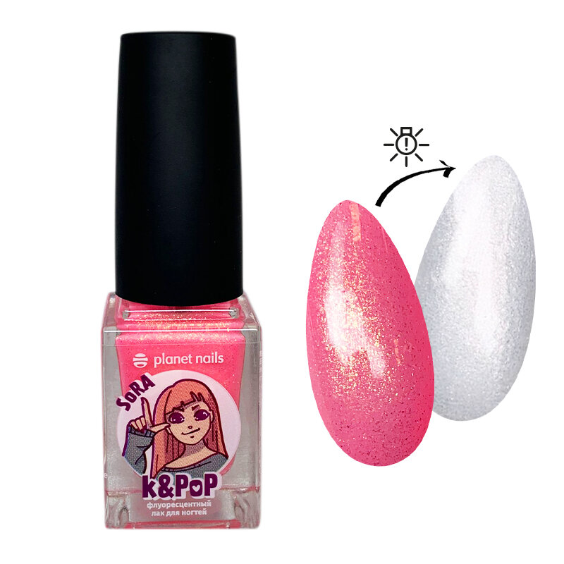 Лак для ногтей Planet Nails флуоресцентный K&PoP SoRa (260) 10мл