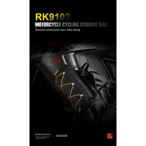 Сумка на руль Rhinowalk 2.4Л RK9103 (черный) велосумка на руль rhinowalk rk9103 2 4 литра