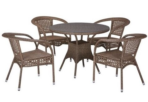 Комплект мебели Afina T220CT/Y32-W56 (4+1) light brown