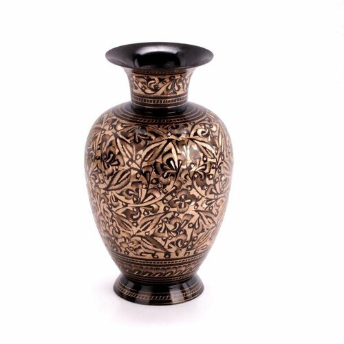 Для дома Индия Ваза декоративная латунь ручная работа Индия 24 см 1 шт 8437₽