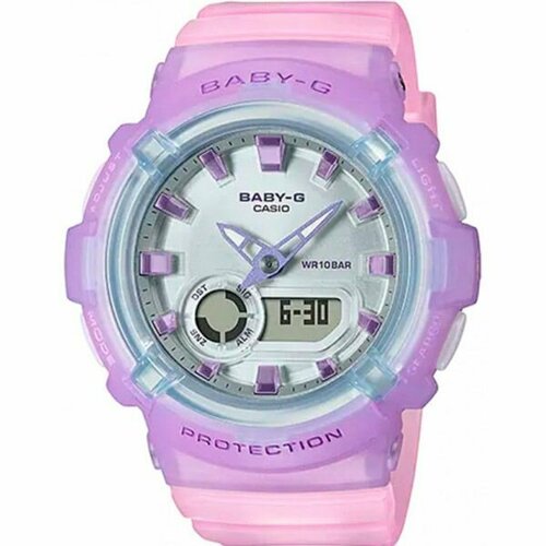 фото Наручные часы casio, розовый, фиолетовый