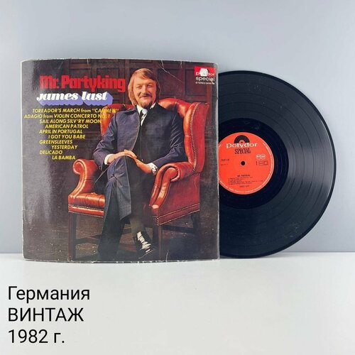 Винтажная виниловая пластинка Mr Partyking James Last Серия Polydor Special лейбл Polydor Records Германия 1982 г 1500₽