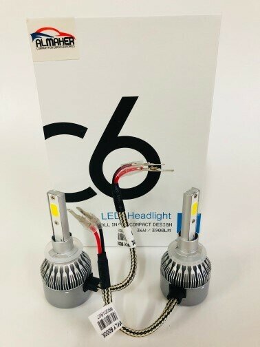 Лампа H27 12V /880/ LED 36W/3800LM 6000K 2 шт (со встр. вентилятором)
