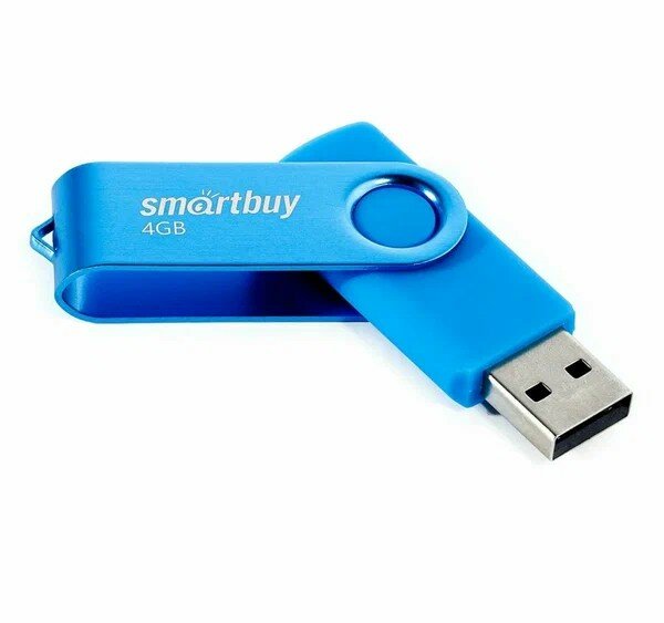 USB флеш накопитель SmartBuy 004GB Twist Blue (SB004GB2TWB)