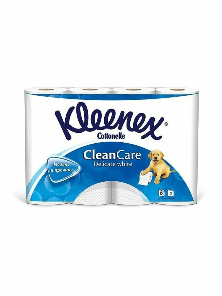 Бумага Kleenex (Клинекс) туалетная CleanCare 4 шт. белый ОАО Сыктывкар Тиссью Груп - фото №8