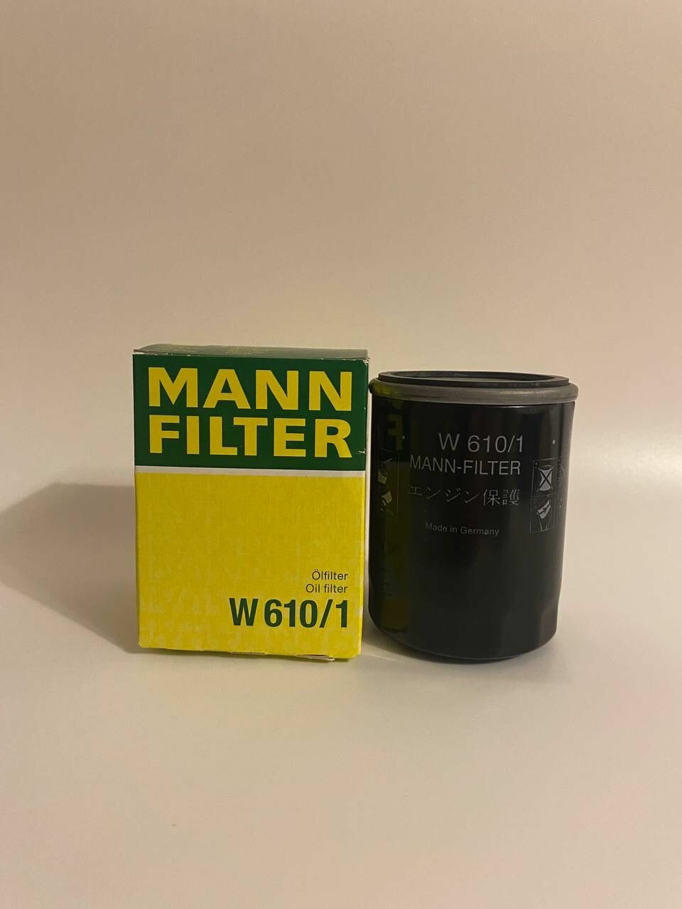 Масляный фильтр W 610/1 MANN-FILTER GEELY Atlas 2.4, SUBARU, FIAT