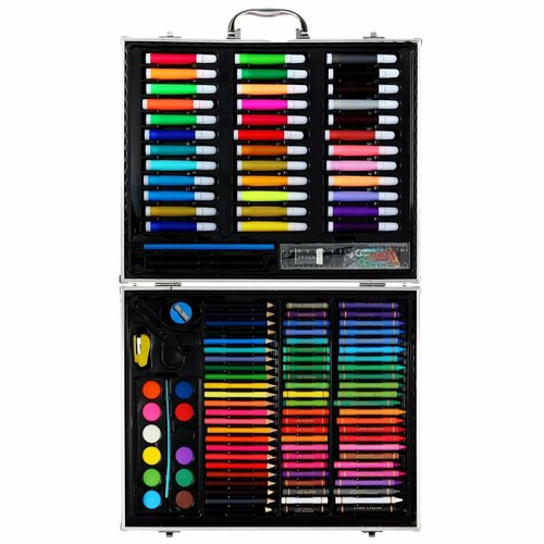 Набор Calligrata для рисования в розовой коробке складной 120 предметов 5417₽