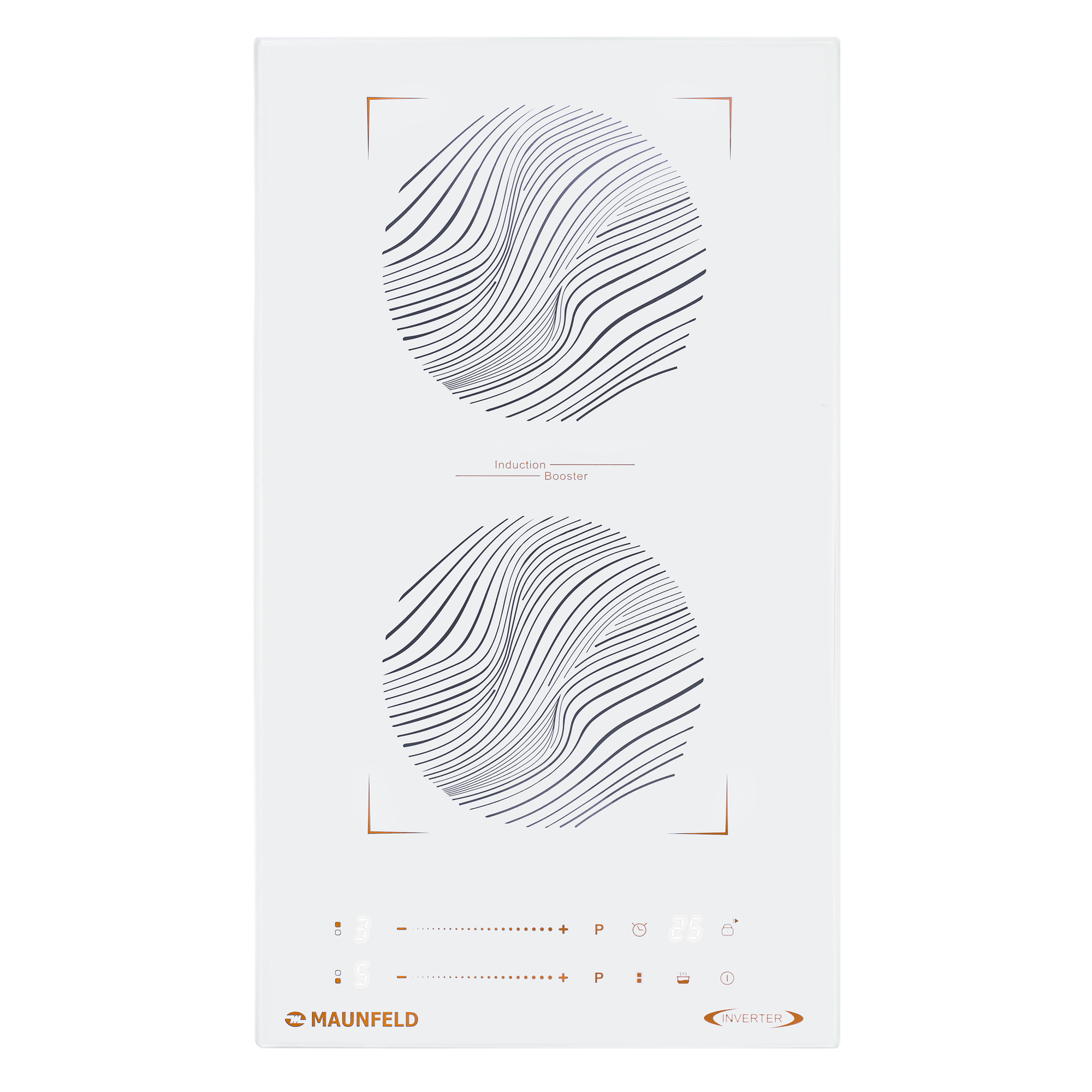 фото Индукционная варочная панель с объединением зон Bridge Induction MAUNFELD CVI292S2BWHF Inverter