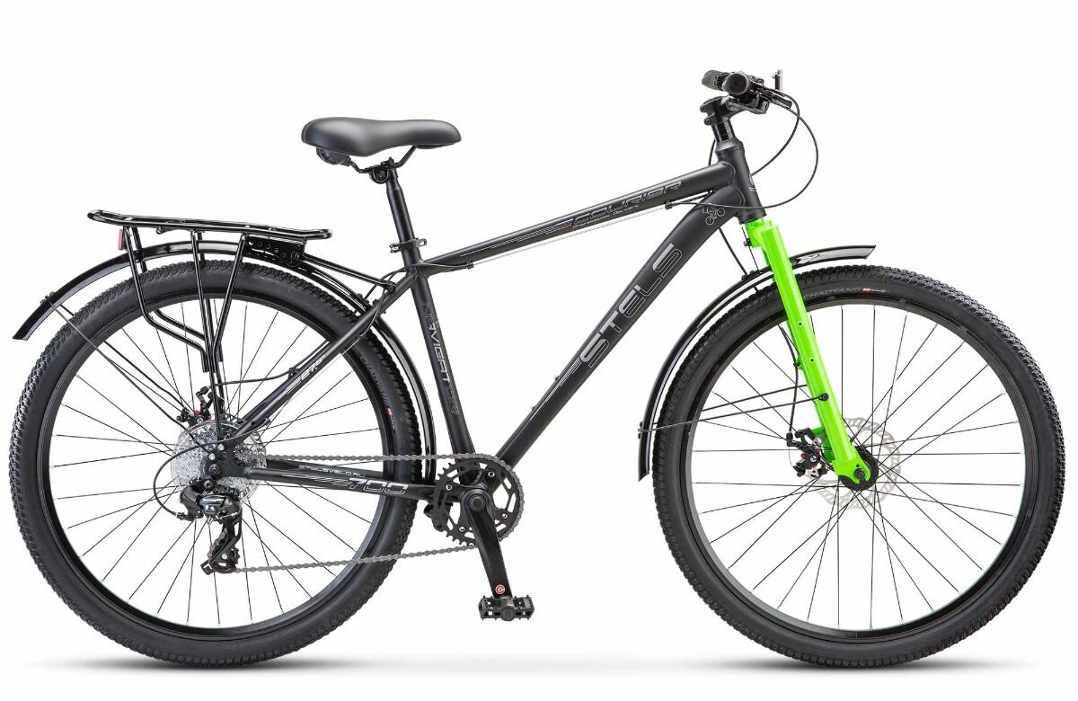 фото Велосипед горный STELS Navigator-700 Курьер MD 27.5" Z010, 21" Черный матовый