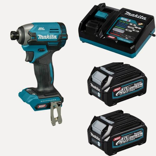 Изображение товара Шуруповерт импульсный аккумуляторный 210Нм 40В XGT Li-Ion акк 2х2Ач и з/у Makita TD003GA201