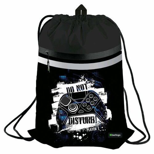 Мешок для обуви 1 отделение Berlingo Do not disturb 340460мм вентиляционная сеточка светоотражающая лента карман на мо 855₽