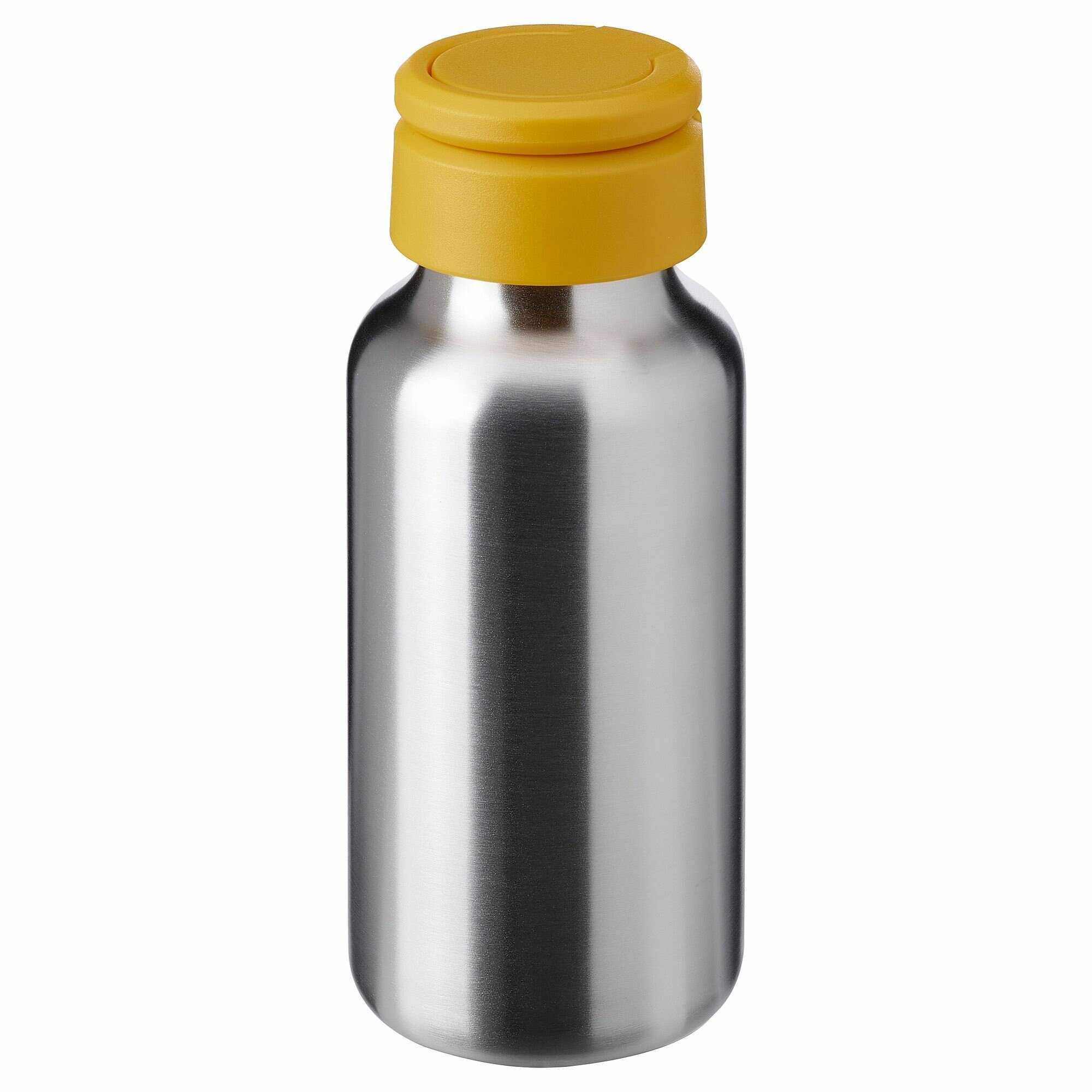 Икея / IKEA ENKELSPARIG, энкельспариг, Бутылка для воды, нержавеющая сталь-желтый, 0,3 л