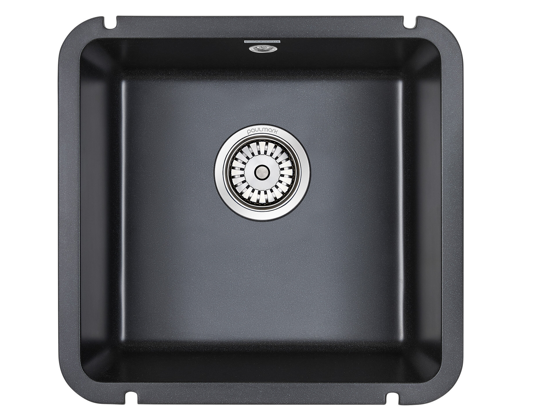 Мойка для кухни Paulmark Unter 50, 455х435 мм, IT-GRANIT, цвет черный, PM204543-BL