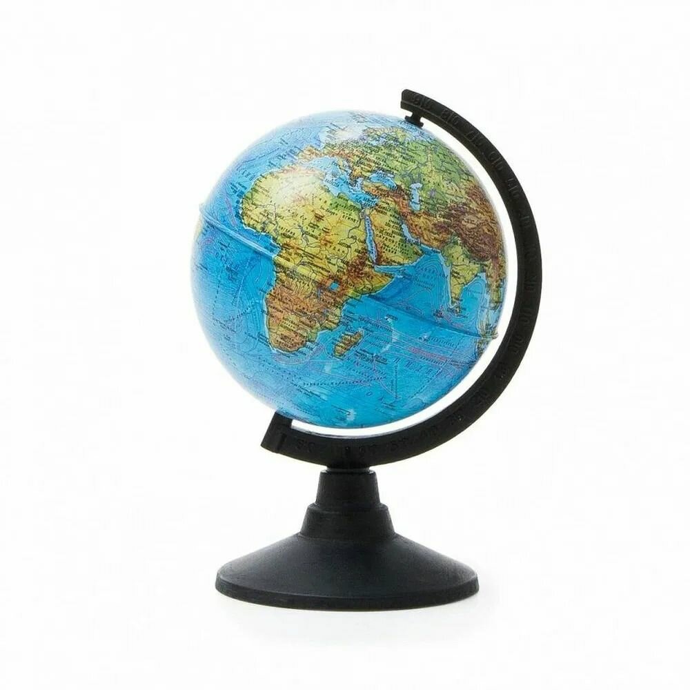 Globen Глобус Земли физический Классик, диаметр 120 мм, 1 шт