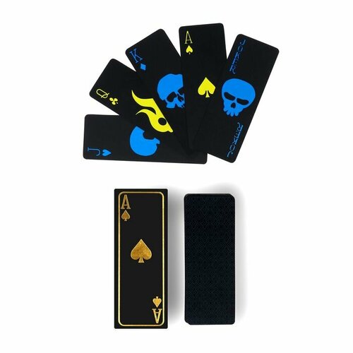 Карты игральные пластиковые Mini светящиеся водонепроницаемые 30 мкм 87 х 32 см 586₽