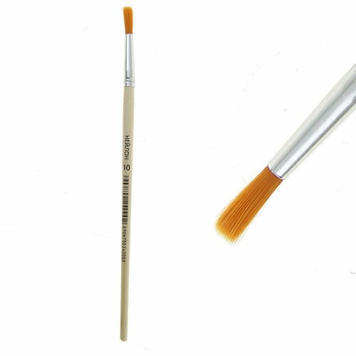 Кисть нейлон 10 круглая 10шт 601₽