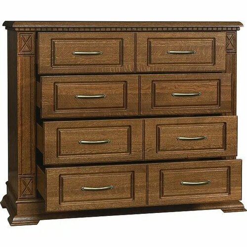 Комод ммк-древ Верди 020, 8 ящиков, классический орех 3.