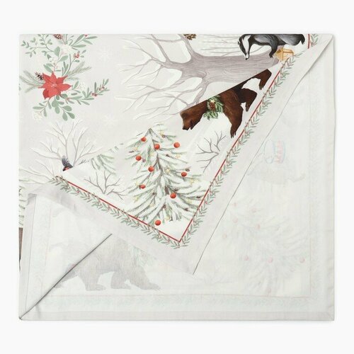 Набор столовый Новогоднее чудо скат150х180см -3см с вгмо салф40х40см-8 шт 100хл 4507₽