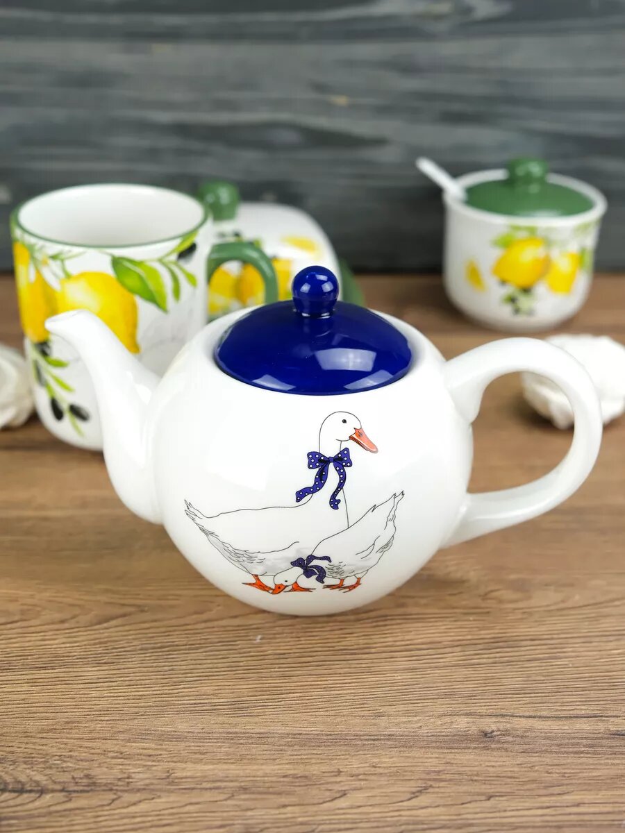 фото Чайник заварочный Гуси 22.5*13.5*14.4