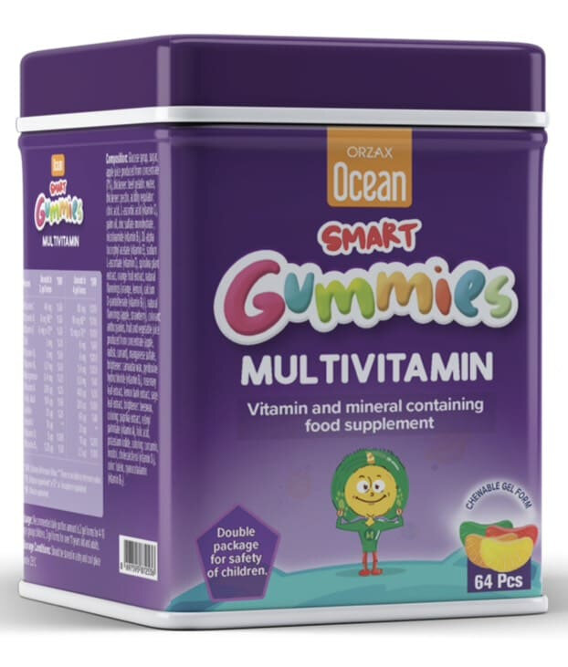 Orzax Ocean Smart Gummies Multivitamin / Орзакс Мультивитамины для детей в мармеладках , 64 шт. — фото 1