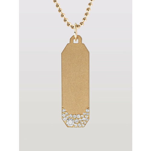 Подвеска KAPLI jewelry, серебро, 925 проба, золочение, муассанит, фианит, размер 3.7 см., золотистый