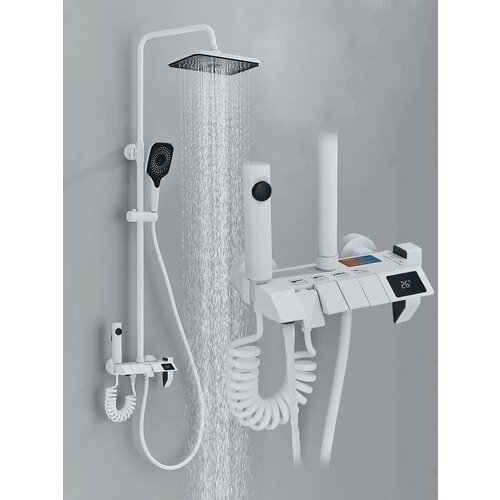 Душевой комплект с кнопочным смесителем 7500₽