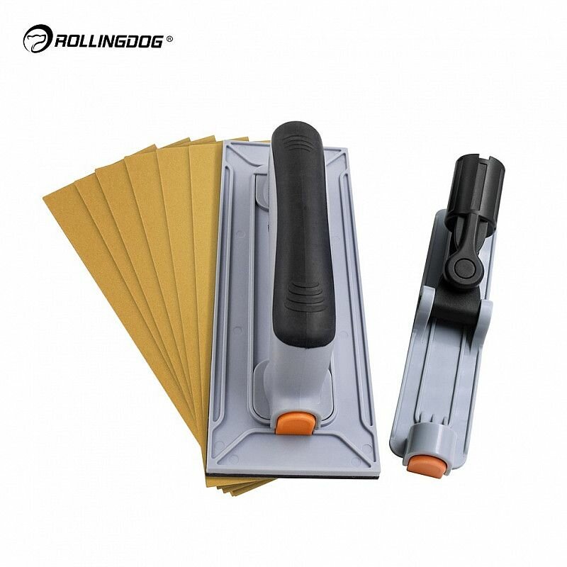 Набор для ручной шлифовки Rollingdog SURFEX №2 (9 предметов), соединение защелка/конус, серия Elite, арт.90156