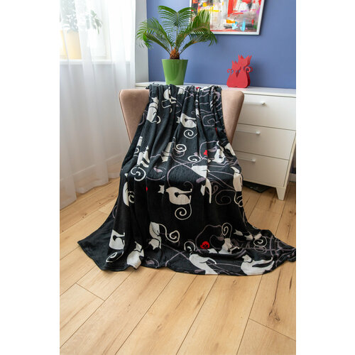 Плед Alice Textile 15 сп 150х200 аэрософт с кошками 1120₽
