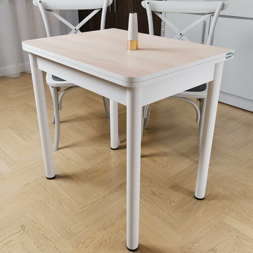 Стол обеденный Раскладной Стол кухонный обеденный раскладной Ломбер, 58-116х77х75